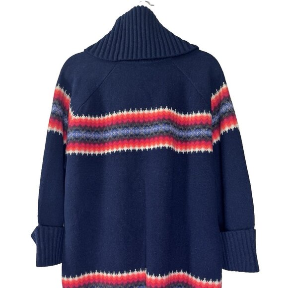 Gap Women X Large Lambswool Chunky Knit Sweater Cowl Neck Nordic Cozy Hygge Warm - Picture 3 of 13